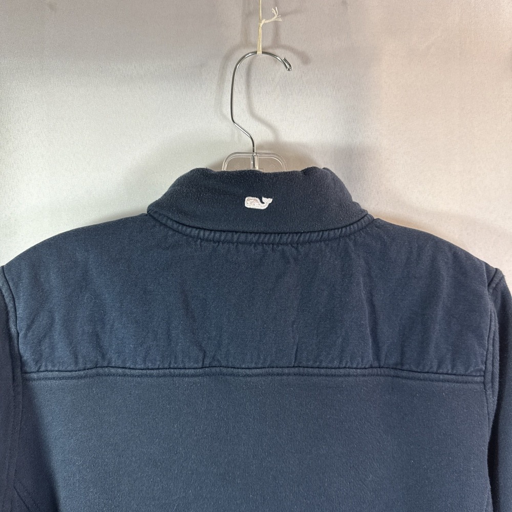 Vineyard Vines Womens Shep  Navy Blue 1/4 Zip Pullover Style 2K001317 VTG  Sz L - Picture 5 of 15